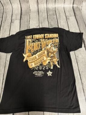 Men’s PBR Last Cowboy Standing Fort Worth Stock Show & Rodeo Tshirt Large